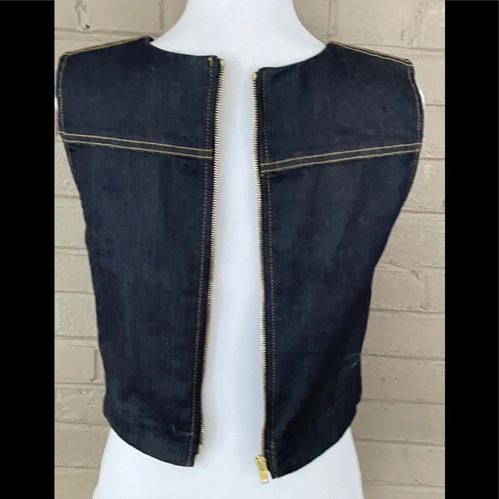 7 for all Mankind  Denim crop top  S